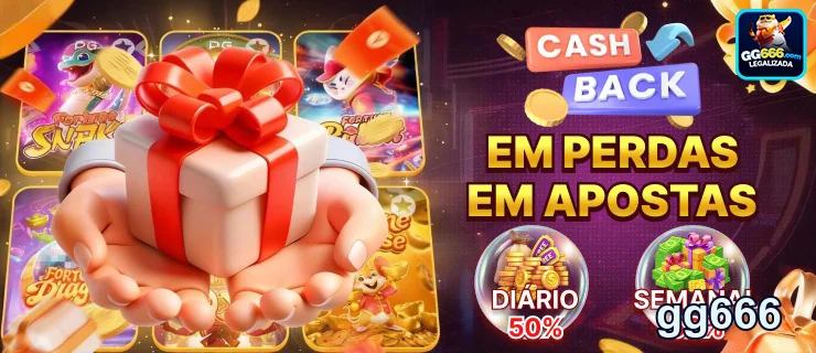 Promoção de cashback em perdas no cassino da gg666.