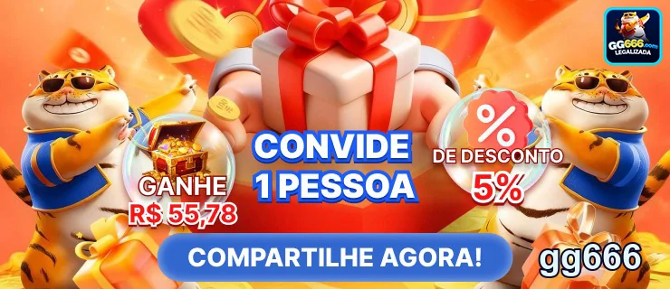 Imagem promocional do gg666 com bônus para convites.