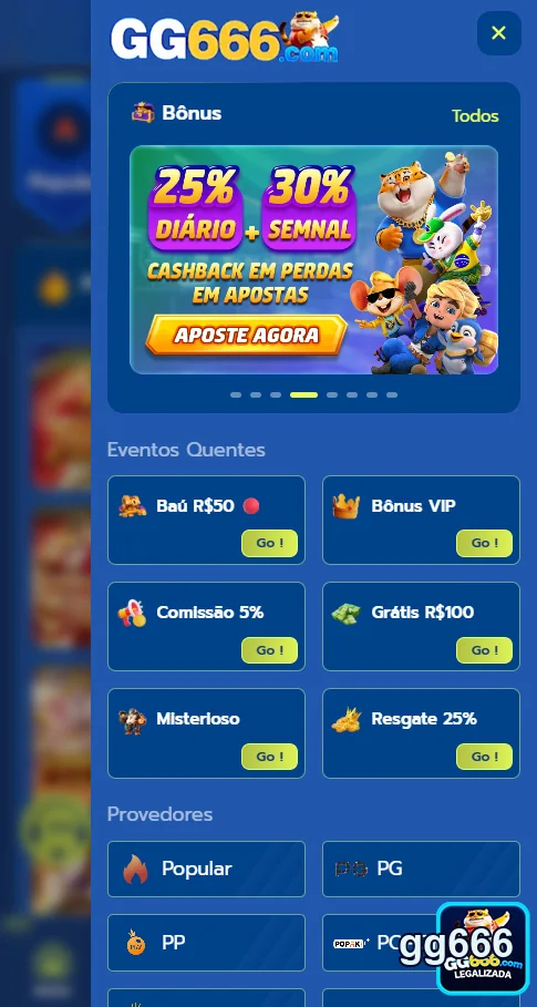 Imagem de interface de saque rápido no gg666, destacando serviços VIP.